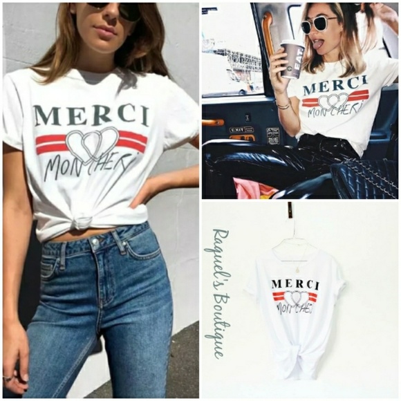 Tops - Merci Graphic T-Shirt